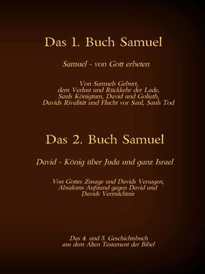cover image of Das 4. und 5. Geschichtsbuch aus dem Alten Testament der Bibel